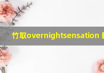 竹取overnightsensation 翻译
