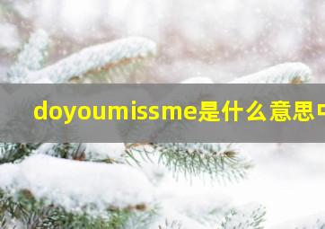 doyoumissme是什么意思中文
