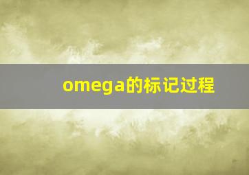 omega的标记过程